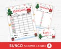 Christmas Bunco Score Cards Bundle Printable, Tally Sheets, Xmas Party Games, Christmas Games Ideas, Christmas Activities Cards, Theme Party