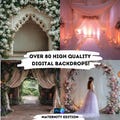 80+ Boho Maternity Backdrop Bundle - 8K Ultra HD Photography Backgrounds - 300 DPI Digital Download for Maternity Photoshoots