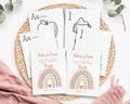 Baby's First ABC 123 Book, Printable Alphabet Numbers Coloring Pages, Rainbow Baby Shower Activity, 1st Birthday Guest Book Alternative, RB6