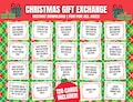 White Elephant Gift Exchange Game, Christmas Gift Exchange Cards, Holiday Gift Exchange Idea, Group Christmas Game, Gift Swap Game