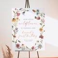 CAMILLA Wildflower 1st Birthday Welcome Sign Template, Boho First Birthday Welcome, Floral Birthday Welcome, Girl First Birthday Signage