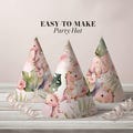 Pink Dinosaur Party Hat | Birthday Party Printable | Two Wild & Wild One Theme | Easy DIY Decor | Little Girl Celebration | Instant Download