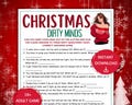 Dirty Minds Game, Christmas Game Adult, Friendsmas Party, Ladies Night Games, Couple Game, Drinking Game, Bachelorette Game, Dirty Riddles