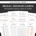 Bridal Shower Games Minimalist Wedding Shower Games Modern Bridal Shower Minimal Bachelorette Games Simple Bride Groom Shower Game EDITABLE