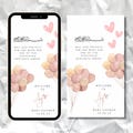 Muslim Baby Announcement Digital for girl Child, Muslim Newborn Card Canva, Islamic Baby  Template, Islamic Baby Gifts for girl Child