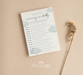 Who Said It First Mummy or Daddy Baby Shower Game Cards  | Hot Air Balloon | Up Up and Away | Baby Shower | Boy | Baby Boy | Sprinkle  UA103