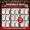 Christmas Feud, Friendly Feud Christmas Trivia, Christmas Party Games, Christmas Adult Games, Christmas Printable Games, Kids Christmas Game
