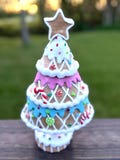 13" Clay Dough Ice Cream Cone Candy Tree