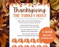 Thanksgiving Turkey Hunt Thanksgiving Games for Kids Adults Thanksgiving Party Games Family Thanksgiving Activities Friendsgiving Games