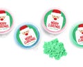Kids Holiday Party Favors SET - Santa Kinetic Sand - Kids Stocking Stuffer for Christmas - Kinetic Sand Favor - Holiday Class Party Gift