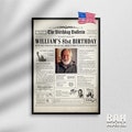 81st Birthday Gift for Women or Men Born in 1943, Vintage Newspaper Poster of 1943 USA Events, 81 Years Ago Party Decoration Christmas Gift
