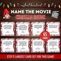Name The Movie Christmas Party Game, Christmas Movie Trivia, Printable Christmas Game, Christmas Trivia, Christmas Activity Adult Kids Games