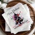 Merry Christmas Napkin, Personalized Christmas Napkin, Holiday Dinner Napkin, Festive Table Decor, Custom Christmas Gift, Party Napkin