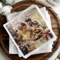 Personalized Christmas Napkins, Festive Holiday Table Decor, Custom Christmas Napkins, Merry Christmas Napkin Set