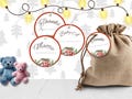 Rustic Christmas Truck Baby Shower Favor Tag, Instant Download, Printable Favor Tag, DIY Printable Decorations,Editable PDF, Baby Shower Tag