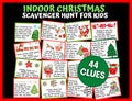 Christmas Scavenger Hunt For Kids, Xmas Scavenger Hunt, At Home Christmas Game For Kids Christmas Activities, Indoor Christmas Hunt For Gift