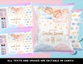 Baby Bunnies Baby Reveal Chip Bag Editable in Canva