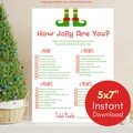 How Jolly Are You Christmas Game, Christmas Party Game, Printable Group Christmas Party Game, Office Christmas Activity TLC659