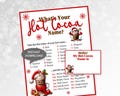What's Your Hot Cocoa Name? Christmas Activity Party Name Generator - Printable Family Games, DIY Print, Instant Download