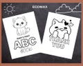 56 PAGES Blank Baby's First ABC Book , Blank Alphabet Book , Coloring Pages, Coloring Book, 2 Sizes Included