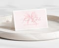 Coquette Pink Bow Buffet Card Template, Printable Pink Bow Food Tent Cards, Pink Birthday Food Labels, Pink Bow Baby Shower Food Labels BD57