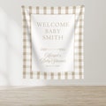 Neutral Baby Shower Banner, Custom Baby Shower Sign Decor, Personalized Baby Shower Photo Backdrop, Baby Shower Decoration, BY28