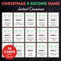 Christmas 5 Second Game, Printable Christmas Game, Office Christmas Party, Christmas Activity For Kids and Adults, Classroom Game, TLC793