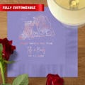 Happy Gotcha Day Napkins Personalized Dog and Cat Napkin Custom Gold Foil Napkin Pet Lover Party Decor Official Adopted Napkin Logo Napkins