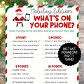 Holiday Party Game What's On Your Phone | Office Party Game | Work Party Game | Christmas Game for Adults | Christmas Phone Game