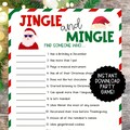 Holiday Party Jingle and Mingle Game | Office Party Game | Work Party Game | Christmas Game for Adults | Christmas Phone Game