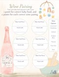 Wine Tasting and Baby Food Pairing Game for Baby Shower (Winery or Wine themed shower)