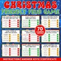 Christmas Friendly Feud Game, Printable Christmas Game, Christmas Party Game, Christmas Game Adults Family, Friendmas, Christmas Trivia