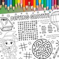 A4 Defying Gravity Wicked Activity Sheet PDF | Fun Wicked Musical-Themed Printable | Digital Download