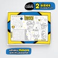 Minions Themed Activity Page | Editable Instant Download | Minion Party Favors | Movie Placemat Coloring Sheet Birthday Activity for Kids