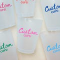 Custom Personalized Frosted Cups | Birthday Party | Bachelorette Party | Wedding Favors | Friends Cups | No Minimum