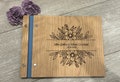 Custom Quinceañera Guest Book with Engraved Floral Design / Photo book / Album / Gift for her Birthday