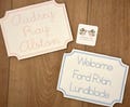 Embroidered Custom Baby Hospital Bassinet Name Announcement Tag Banner Sign