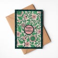 Floral Birthday Card - 5"x7" - Eco-Friendly Birthday Card - Handmade Birthday Greeting Cards - Optional Extra - Handwritten Message
