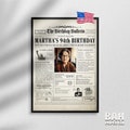 94th Birthday Newspaper Poster - 1930 Highlights, Custom Printable Gift for Grandma Grandpa, Unique 94th Birthday Decor, Christmas
