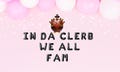 In da clerb we all fam funny thanksgiving party decorations balloon banner thanksgiving garland funny friendsgiving decor turkey balloon