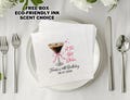 Custom Tini Bit Older Espresso Martini Birthday Cocktail/Custom Printed Birthday Napkins/Espresso Martini Bow 30th Birthday Party Napkins
