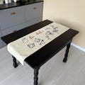 Host Gift Table Runners Cotton Boho Holiday Quilted Table Runner Wedding Decor Table Linen Italian  Table Runner Hand Printed on Table Cloth
