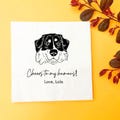 Custom Pet Cocktail Napkins, Dog Wedding Napkins, Custom Pet Cocktail Napkins, Customized Pet Napkins, Custom Pet Portrait Wedding Napkins