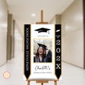 Graduation Party Welcome Sign Template, Grad Party Celebration, Welcome Poster, Graduation Hat, Editable Graduation Welcome Sign