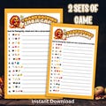 Thanksgiving Emoji Game, Printable Thanksgiving Games For Kids Adults Family Dinner Table Activity, Fun Party Trivia, Friendsgiving Game