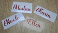 Custom name vinyl decal for  glass , Personalized Glass, Name Decals / Custom Name Decals
