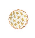 Gingerbread Cookie Plates - Christmas Paper Plates, Holiday Cookie Party, Gingerbread Christmas, Christmas Birthday Decor, Holiday Party