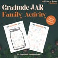 Printable Gratitude Jar | Instant Download | Thankfulness Activity | Gratitude Practice for Kids & Adults | DIY Gratitude Jar Printable