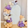 123pcs Baby Shower Balloon Garland Cream Peach Purple Sand Boho Balloons Happy Birthday Gender Reveal Party Supplies Wedding Bride to Be