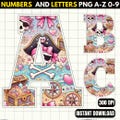 Pirate Girl Alphabet PNG - Pirate Girl Alphabet - Pirate Girl Letters Png -Pirate Girl Clipart - Pirate Girl Font - Pirate Girl Wall Art
